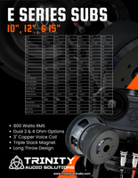 TRINITY AUDIO E SERIES 10" SUBWOOFER