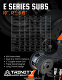 TRINITY AUDIO E SERIES 10" SUBWOOFER